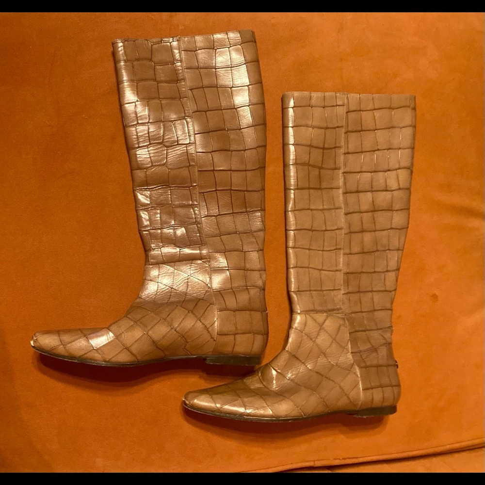 Roberto Cavalli Crocodile Leather Boots Vintage